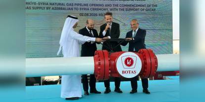 Türkiye-Suriye Doğal Gaz Boru Hattı açıldı: Azerbaycan gazı Suriye'ye ulaştı