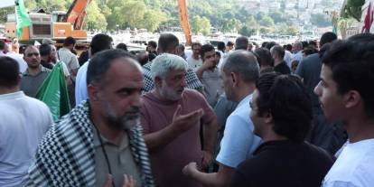 İslamİ Dayanışma Platformu'ndan Gazze protestosu: ABD Konsolosluğu önünde açıklama