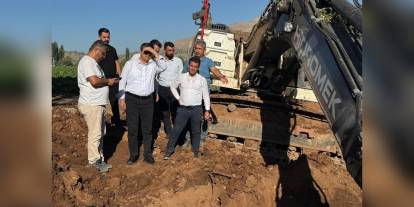 Adıyaman Belediye Başkanı Tutdere, görevine dönüşte ilk olarak Havşeri İsale Hattı'nı inceledi