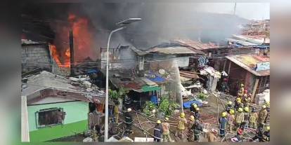 Manila'da yangın: Üçüncü alarm seviyesi