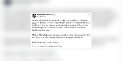 Cumhurbaşkanı Erdoğan: Mustafa Demir'e Allah'tan rahmet