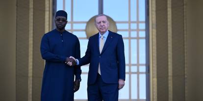 Erdoğan, Senegal Başbakanı Sonko'yu resmi törenle karşıladı