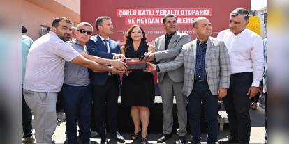 Tekirdağ'da 100 milyon TL'lik katlı otopark projesinin temeli atıldı