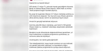 İbrahim Yumaklı: Çeşme'nin su sorunu çözüldü