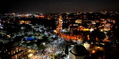 İstanbul'da Gazze protestosu: Binlerce kişi Ayasofya'ya yürüdü