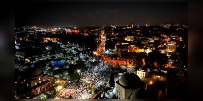 İstanbul'da Gazze protestosu: Binlerce kişi Ayasofya'ya yürüdü