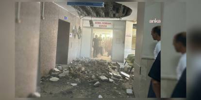 Denizli Devlet Hastanesi'nde tavan çökmesi: 'Büyük bir ihmal'