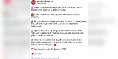 BiGG Yatırım Programı'nın 2025 yılı 2'nci çağrısı açıldı