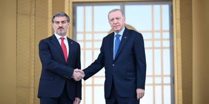 Erdoğan, Gürcistan Cumhurbaşkanı Kavelaşvili'yi resmi törenle karşıladı