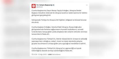 Cumhurbaşkanı Erdoğan: Ukrayna-Rusya görüşmelerinde ilerleme kıymetli