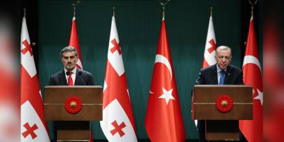 Erdoğan ve Kavelaşvili ortak basın toplantısı düzenledi: 5 milyar dolarlık ticaret hedefi