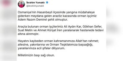 Osmaniye'de arazöz kazası: 1 şehit, 4 yaralı